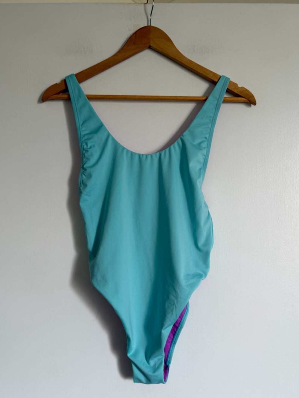 NWT Speedo Marine Blue Teal Adjustable Athletic One Piece Swimsuit size 32